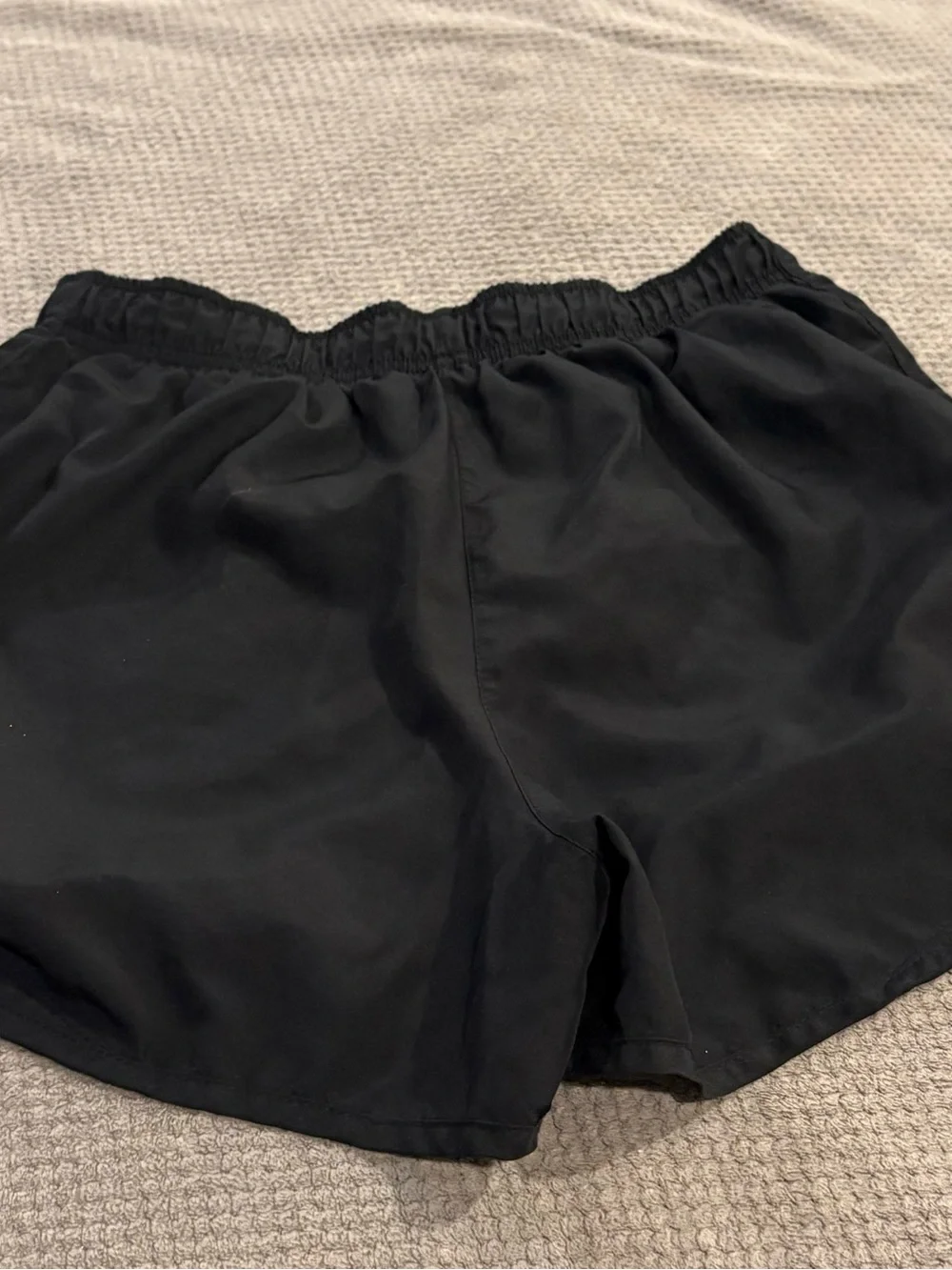 Nike Black Women's Training Shorts with White Swoosh